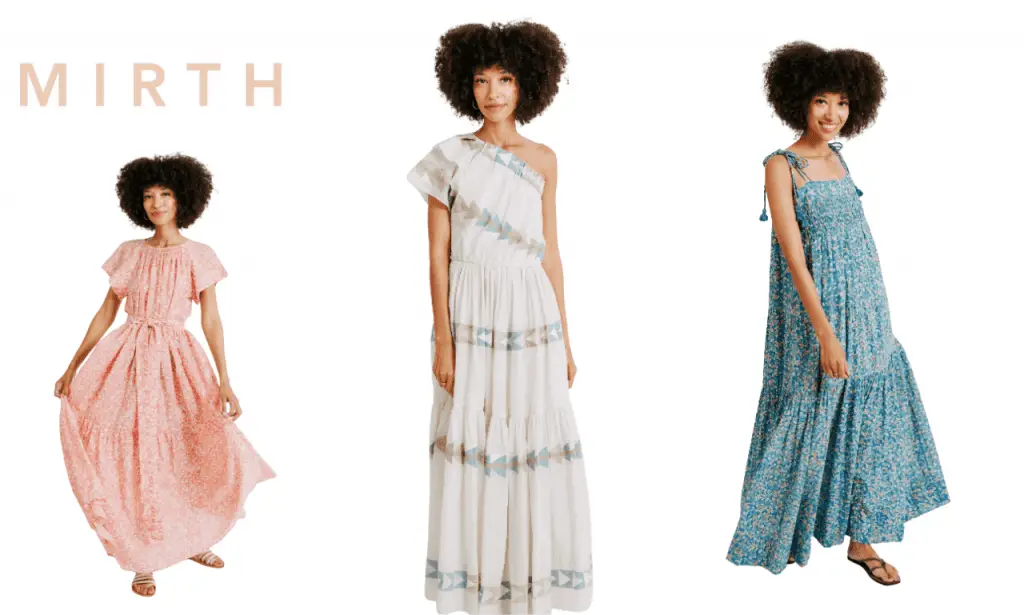 Maxi dresses with pockets you can find on Mirth