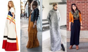 Maxi dresses you can wear in fall and keep warm at the same time