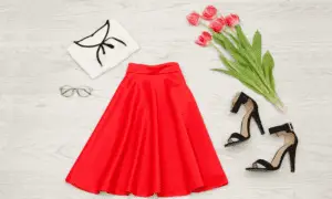 How to Style a Red Maxi Skirt